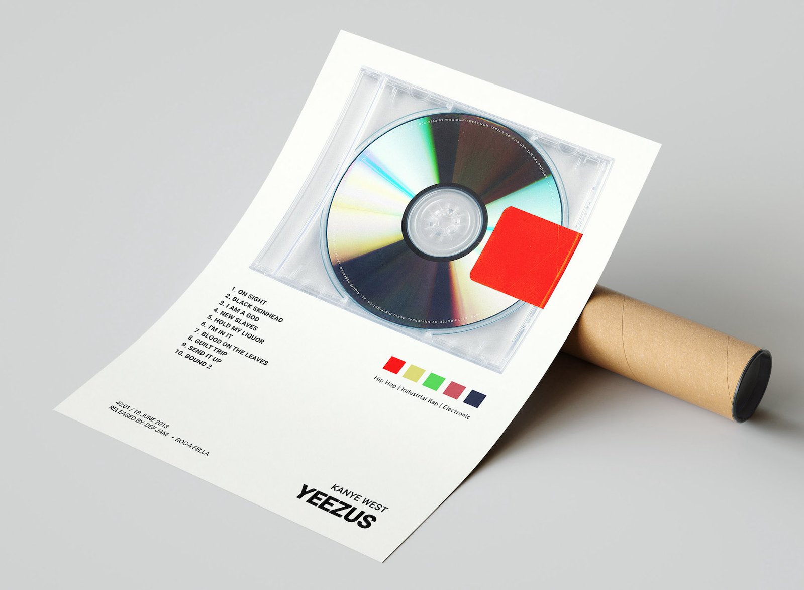 Kanye West - Yeezus Album Cover Poster | Architeg Prints